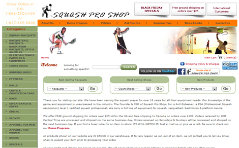 Squash Pro Shop